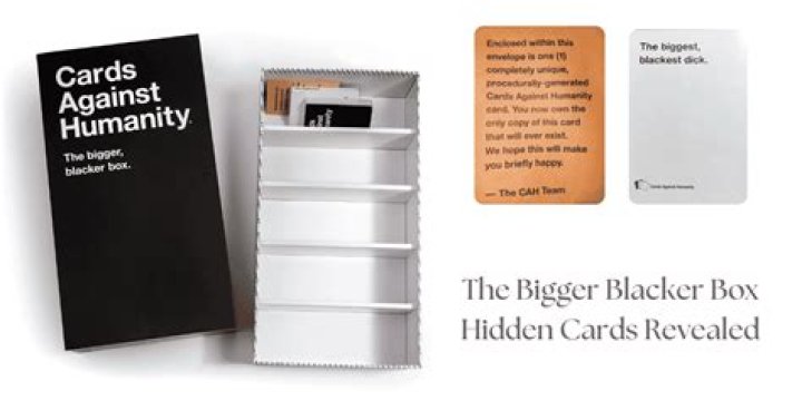 What is in the cards against humanity bigger blacker box?